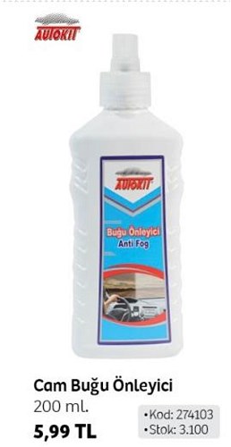 Autokit Cam Buğu Önleyici 200 ml image