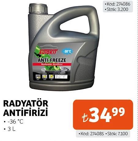 Autokit Radyatör Antifrizi -36 C 3 l image