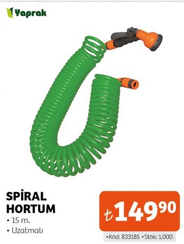 Yaprak Spiral Hortum 15 m image