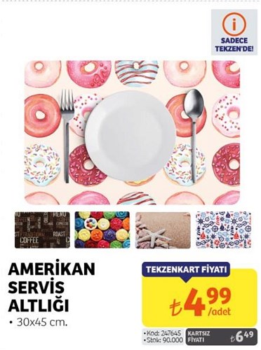 Amerikan Servis Altlığı 30x45 cm image