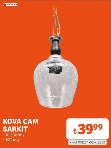 Modelsa Kova Cam Sarkıt Küçük Boy image