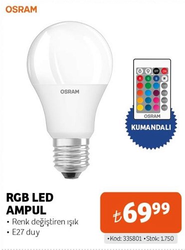 Osram RGB Led Ampul image