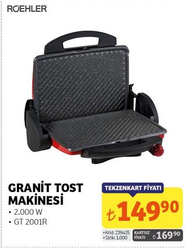 Roehler Granit Tost Makinesi 2000 W GT 2001R image