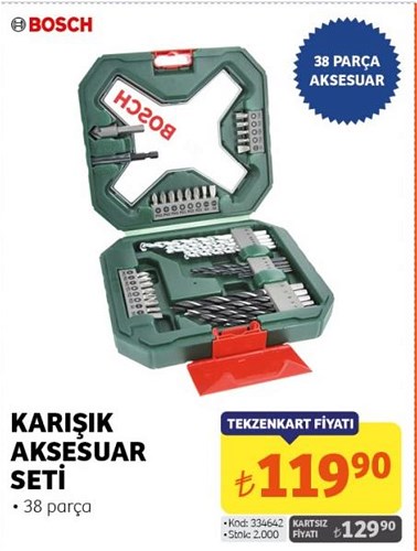 Bosch Karışık Aksesuar Seti 38 Parça image