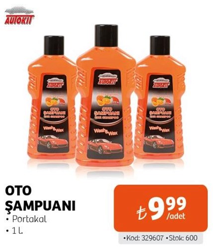 Autokit Oto Şampuanı Portakal 1 l image