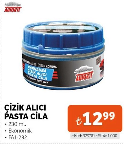 Autokit Çizik Alıcı Pasta Cila 230 ml FA1-232 image