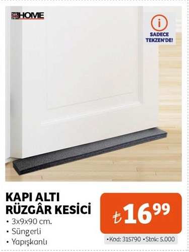 Tekzen Home Kapı Altı Rüzgar Kesici  image