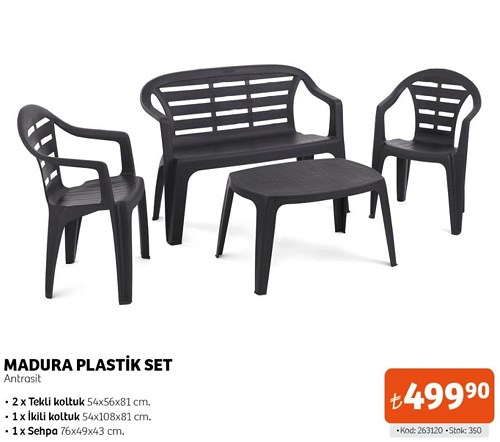 Madura Plastik Set Antrasit image