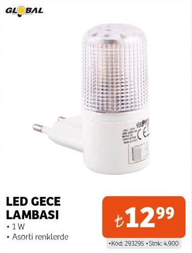 Global Led Gece Lambası 1 W image