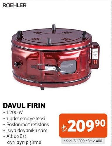 Roehler Davul Fırın 1200 W image