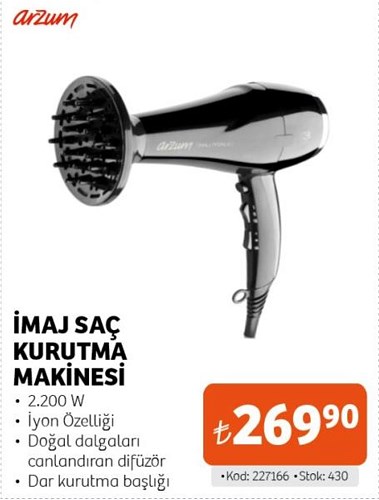 Arzum İmaj Saç Kurutma Makinesi 2200 W image