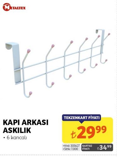 Metaltex Kapı Arkası Askılık image