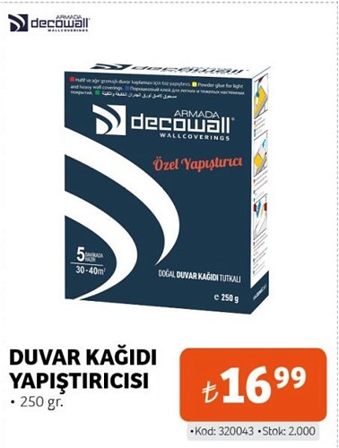 Decowall Duvar Kağıdı Yapıştırıcısı 250 gr image