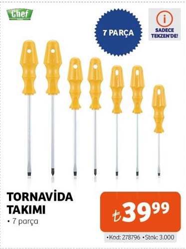 Chef Tornavida Takımı 7 Parça image