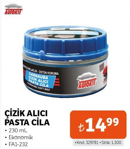 Autokit Çizik Alıcı Pasta Cila 230 ml FA1-232 image