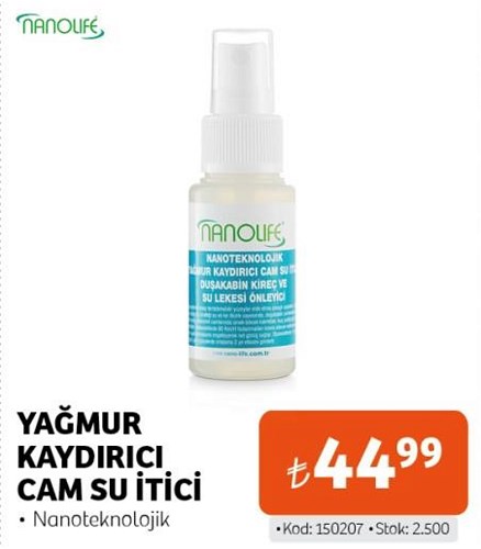 Nanolife Yağmur Kaydırıcı Cam Su İtici image