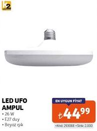 K2 Led Ufo Ampul 26W Beyaz Işık image