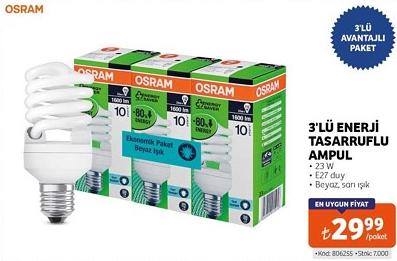 Osram 3'lü Enerji Tasarruflu Ampul image