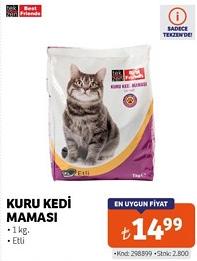 Tekzen Best Friends Kuru Kedi Maması 1 kg Etli image