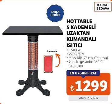 Hottable 5 Kademeli Uzaktan Kumandalı Isıtıcı image