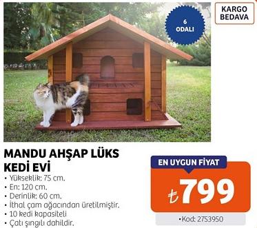 Mandu Ahşap Lüks Kedi Evi image