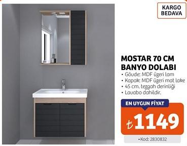 Monstar 70 cm Banyo Dolabı image