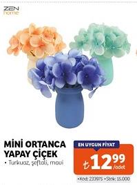 Zen Home Mini Ortanca Yapay Çiçek image