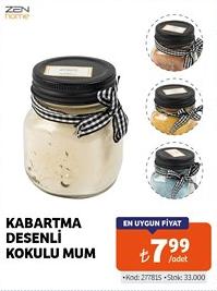 Zen Home Kabartma Desenli Kokulu Mum image