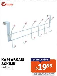 Metaltex Kapı Arkası Askılık image