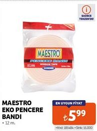 Maestro Eko Pencere Bandı 12 m image