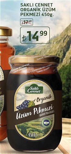 Saklı Cennet Organik Üzüm Pekmezi 450 g image