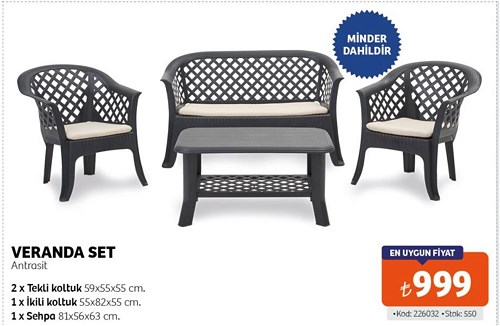 Veranda Set Antrasit+Minder image