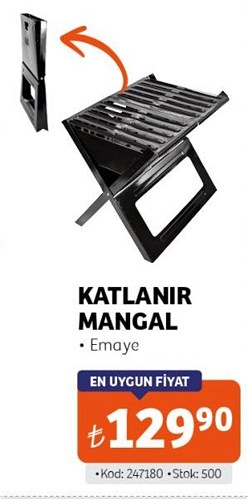 Katlanır Mangal Emaye image