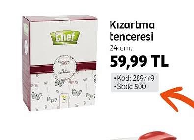 Chef Kızartma Tenceresi 24 cm image
