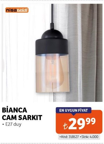 Nisa Luce Bianca Cam Sarkıt image