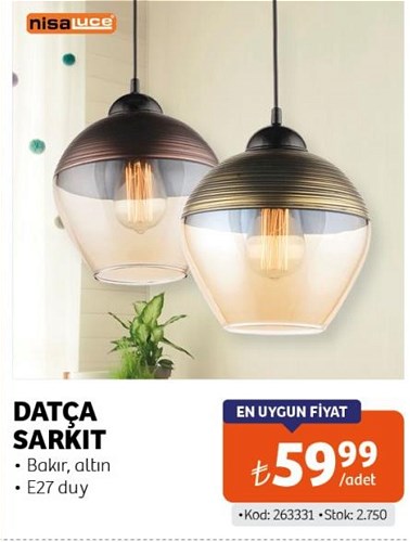 Nisa Luce Datça Sarkıt Bakır/Altın image