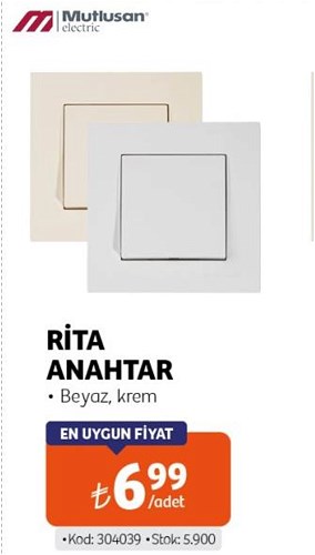 Mutlusan Rita Anahtar Beyaz/Krem image