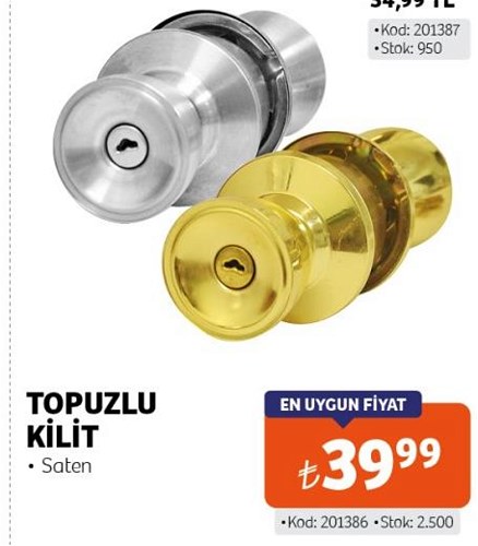 Chef Topuzlu Kilit Saten image