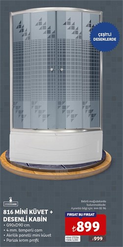 Hydrocabin 816 Mini Küvet+Desenli Kabin image