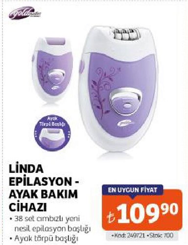Goldmaster Linda Epilasyon/Ayak Bakım Cihazı image