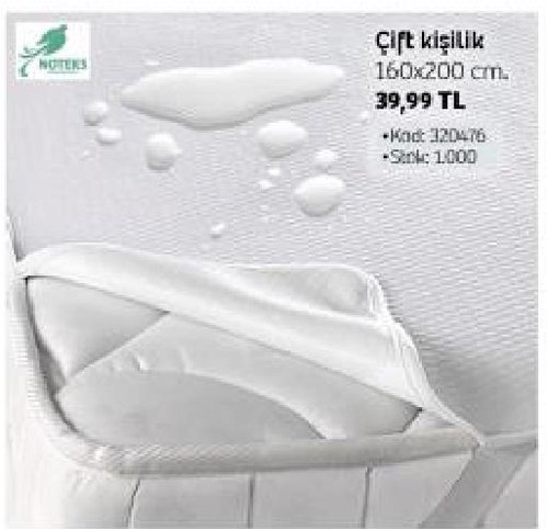 Noteks Sıvı Geçirmez Alez Çift Kişilik image