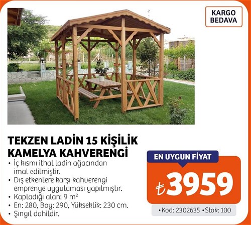 Tekzen Ahsap Saksi 50cm X 20 Cm Kahverengi Fiyati