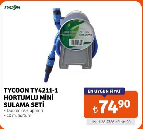 Tycoon TY4211-1 Hortumlu Mini Sulama Seti image