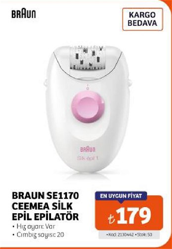Braun SE1170 Ceemea Silk Apil Epilatör image