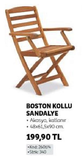 Eternal Garden Boston Kollu Sandalye Akasya image
