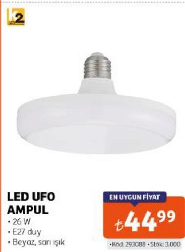 K2R Led Ufo Ampul 26 W image
