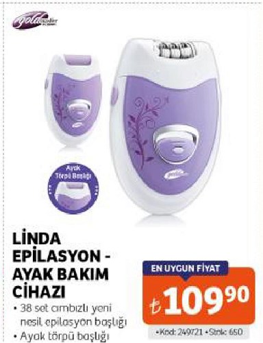 Goldmaster Linda Epilasyon/Ayak Bakım Cihazı image