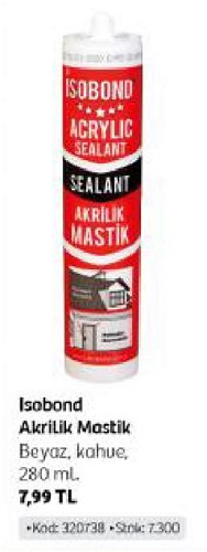 Isobond Akrilik Mastik 280 ml image