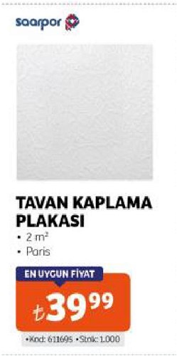 Saarpor Tavan Kaplama Plakası 2 m² image