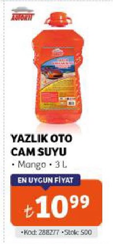 Autokit Yazlık Oto Cam Suyu Mango 3 L image